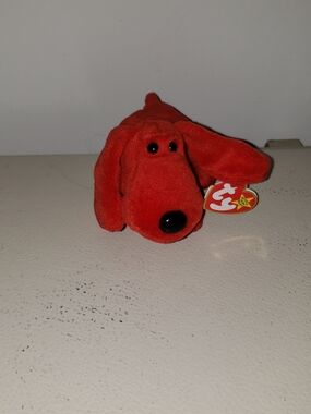 TY Beanie Babies Red Rover Plush Dog Toy